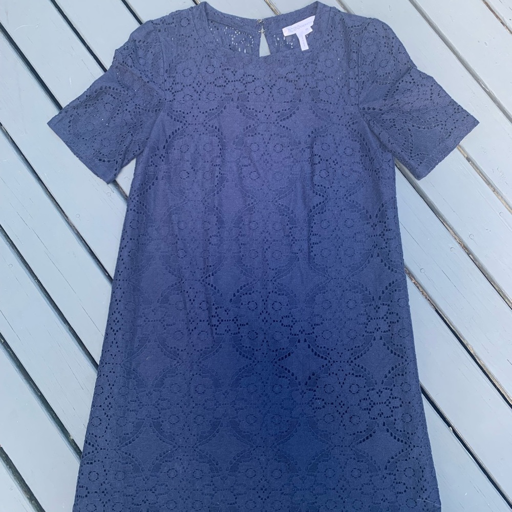 BCBG blue lace dress